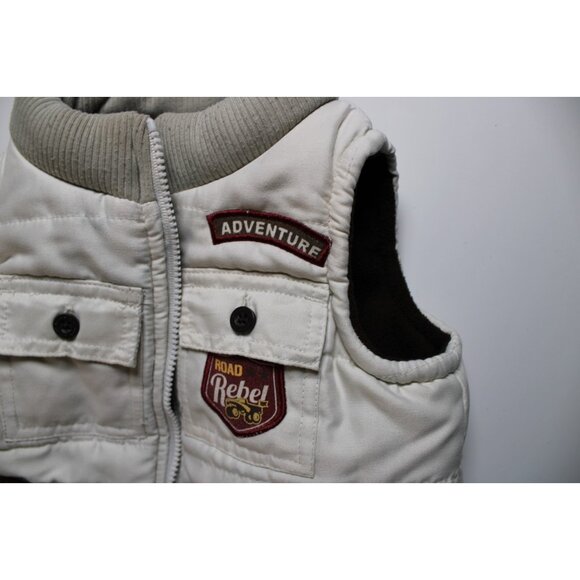 Baby Boys 12 Months 2 Pieces Outdoor Outfit Brown Cream Vest and Pants Cozy Fall - Picture 6 of 11